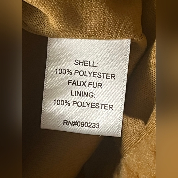 PacSun Teddy Jacket Faux Fur Sherpa Fleece zip up Lined Warm Winter Oversize M/L - Picture 6 of 7